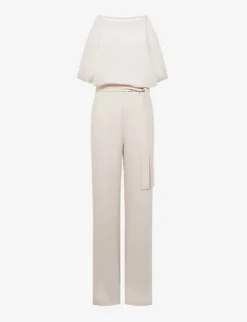 Reiss Koa Drape-armhole Woven Bridal Jumpsuit