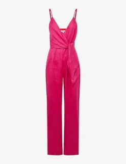 Reiss Emila Chain-embellished Linen Jumpsuit