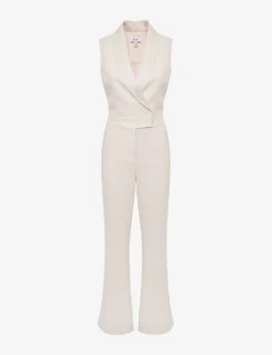 Reiss Dani Tuxedo Woven Jumpsuit