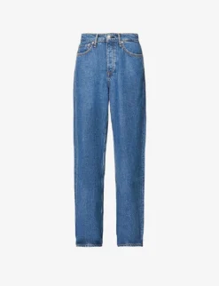 Rag & Bone Featherweight Logan Wide-leg High-rise Denim Jeans
