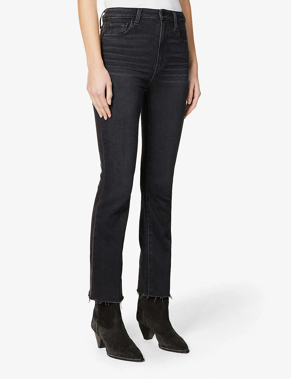 Paige Claudine Flared-leg High-rise Faux-leather Jeans - Image 3