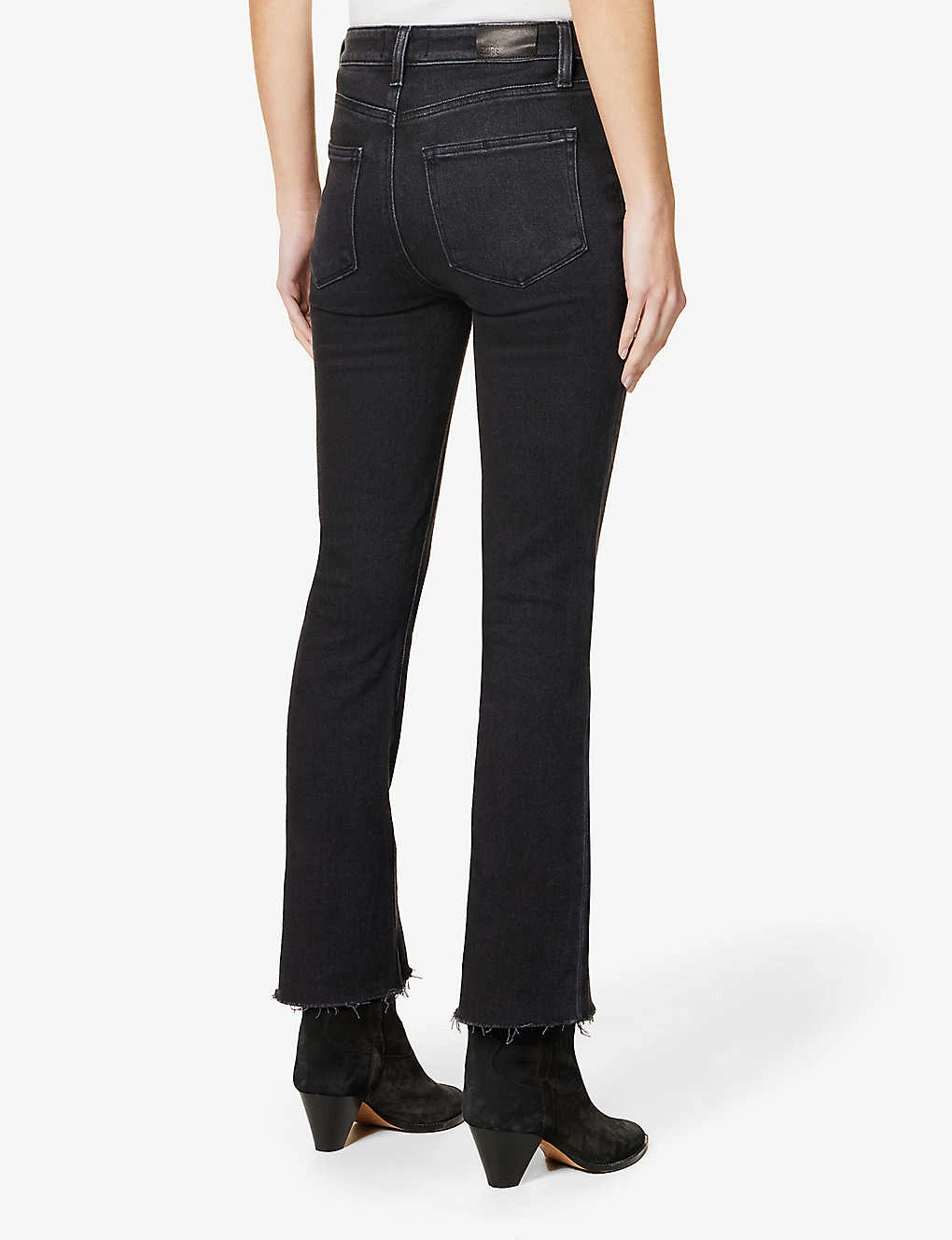 Paige Claudine Flared-leg High-rise Faux-leather Jeans - Image 4