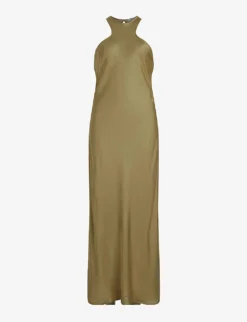 AllSaints Betina Racerback Satin Maxi Dress