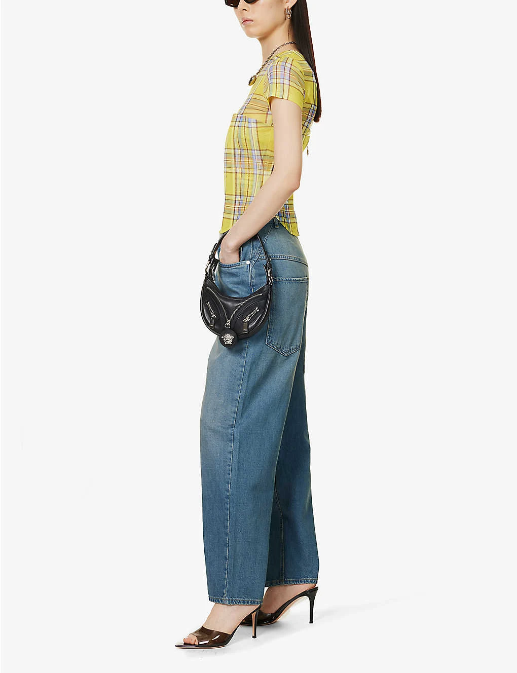 Echo Faded-wash Wide-leg Low-rise Jeans - Image 2