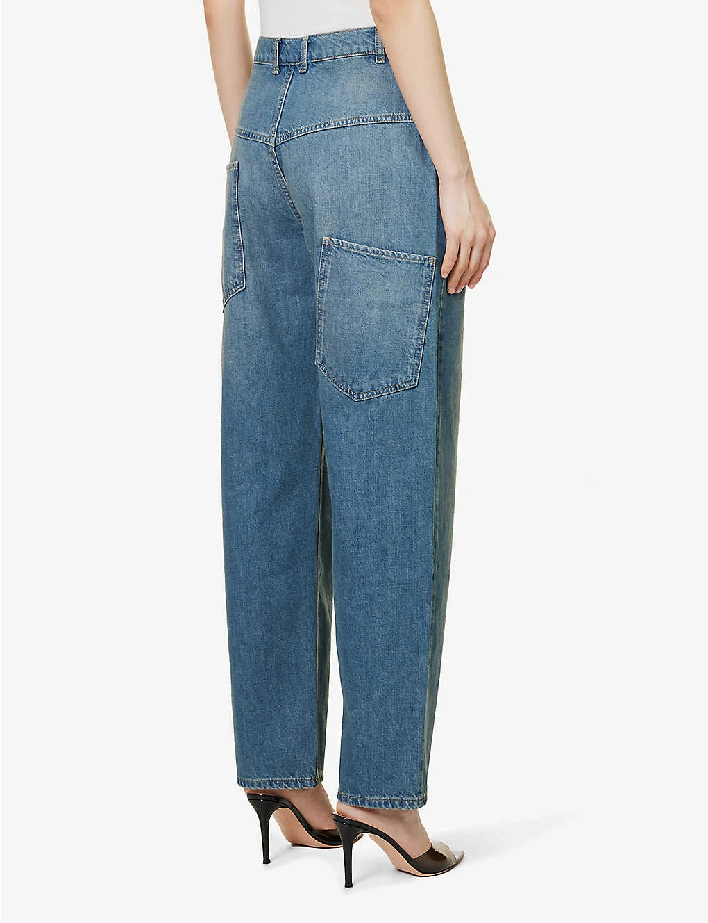 Echo Faded-wash Wide-leg Low-rise Jeans - Image 4