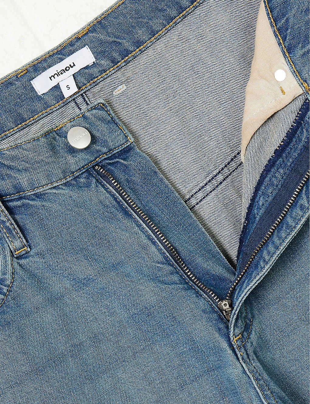 Echo Faded-wash Wide-leg Low-rise Jeans - Image 7