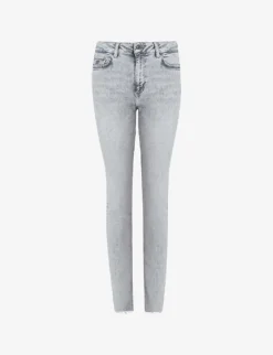 AllSaints Dax Washed Slim-leg Mid-rise Stretch-denim Jeans