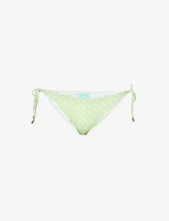 Melissa Odabash Canary Geometric-print Bikini Bottoms