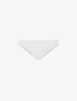 Calvin Klein Sheer Marquisette Embroidered Stretch-lace Briefs