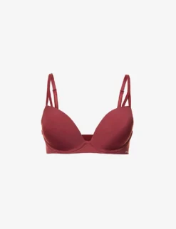 Calvin Klein Seductive Comfort Underwired Stretch-woven T-shirt Bra