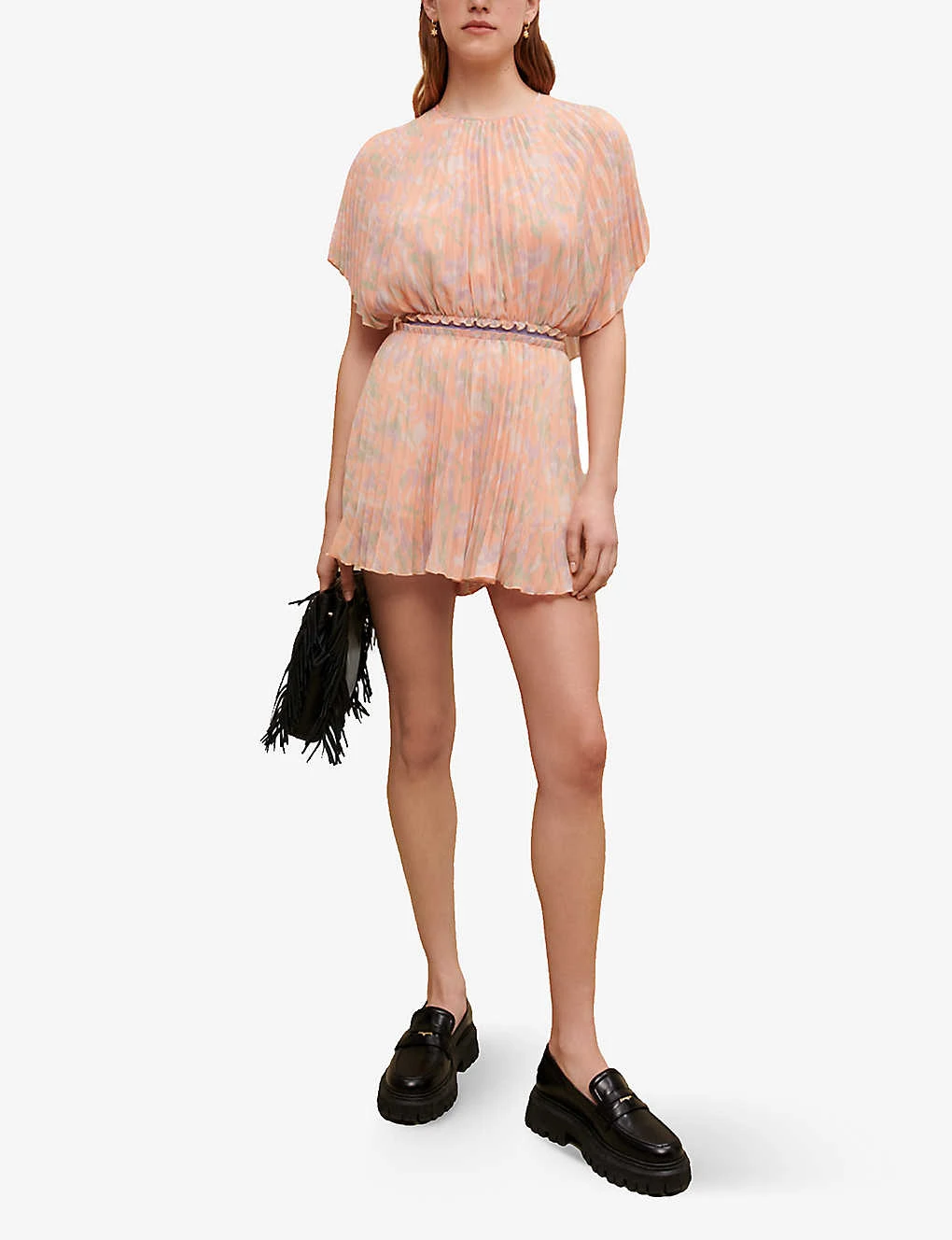 Maje Isisa Pleated Woven Jumpsuit - Image 2