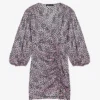 Maje Revetu Leopard-print Stretch-woven Mini Dress