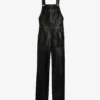 CLAUDIE PIERLOT Contrast-stitched Leather Overalls