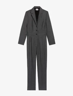 CLAUDIE PIERLOT Jarrod Tailored Wool-blend Jumpsuit