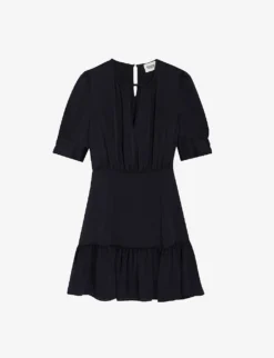 CLAUDIE PIERLOT Romana Puff-sleeve Woven Dress