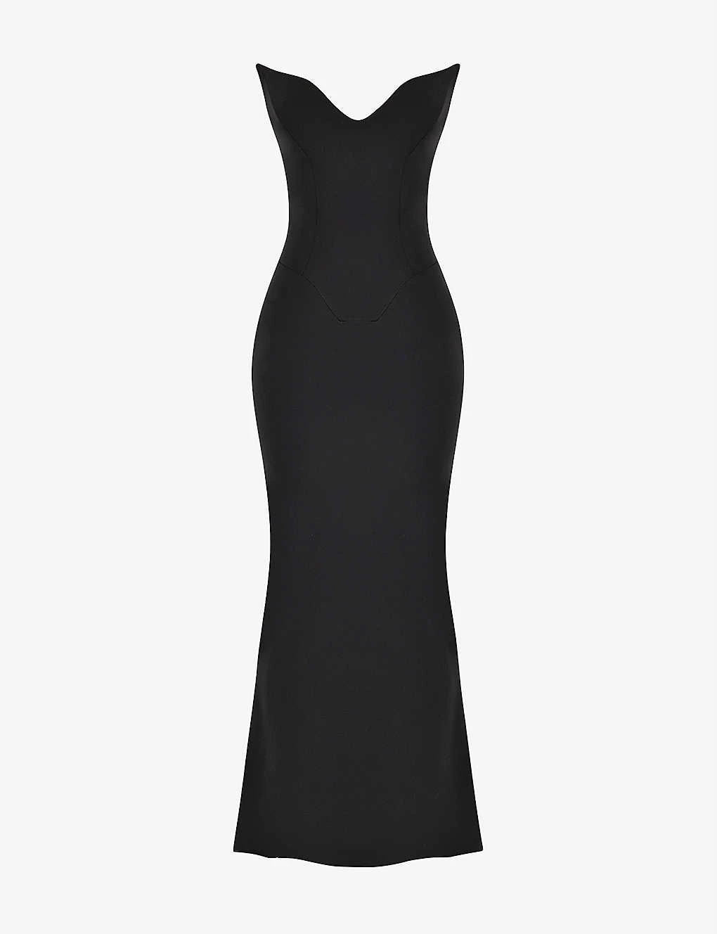 Sabine Strapless Corset Stretch-woven Maxi Dress
