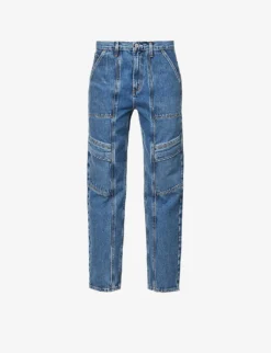 AGOLDE Cooper Cargo Panelled Straight-leg Organic-cotton Jeans