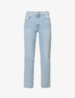 AGOLDE Stovepipe Straight-leg High-rise Stretch-denim Jeans