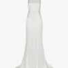 Whistles Lina Low-back Satin Wedding Dress