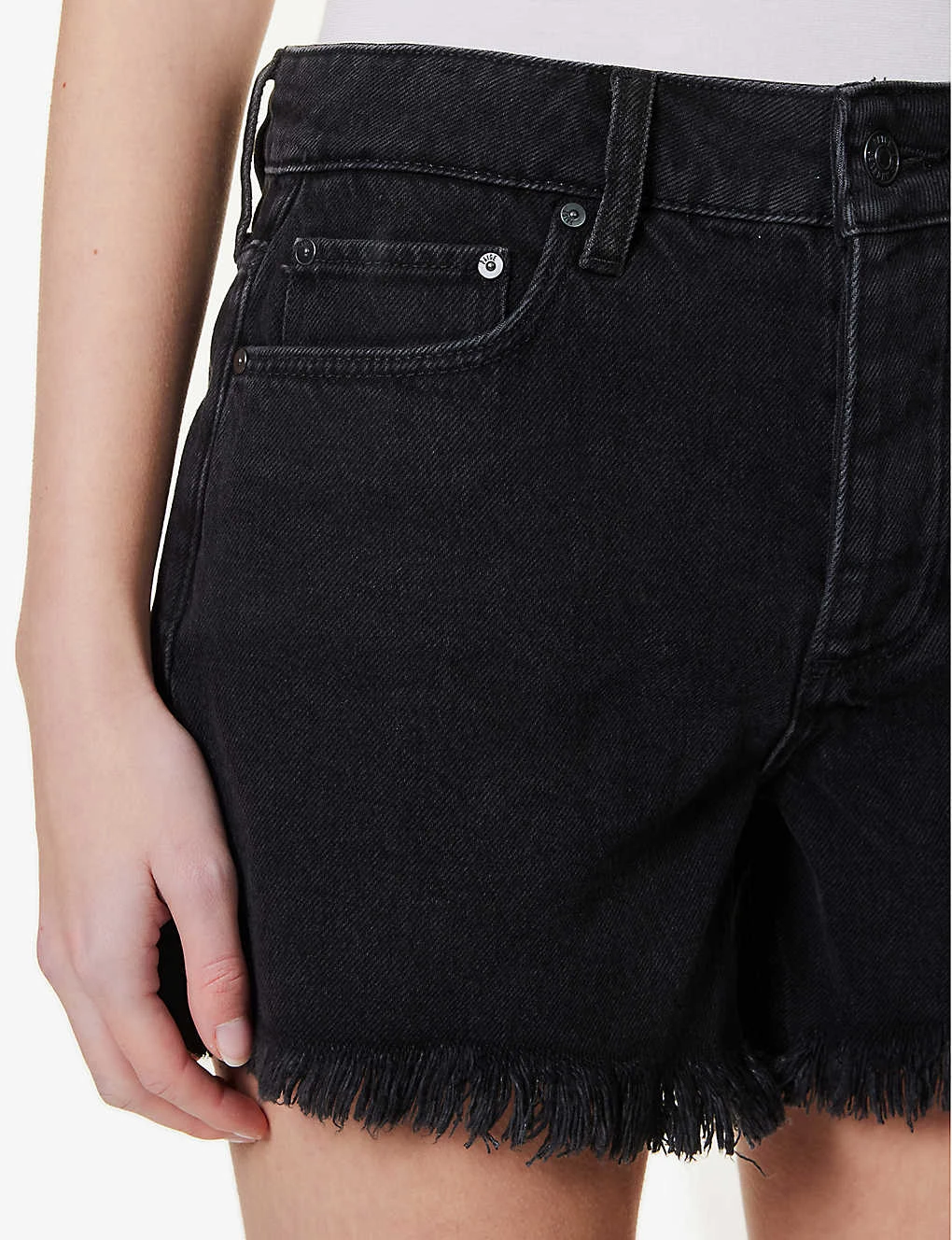 Paige Noella High-rise Denim Shorts - Image 5
