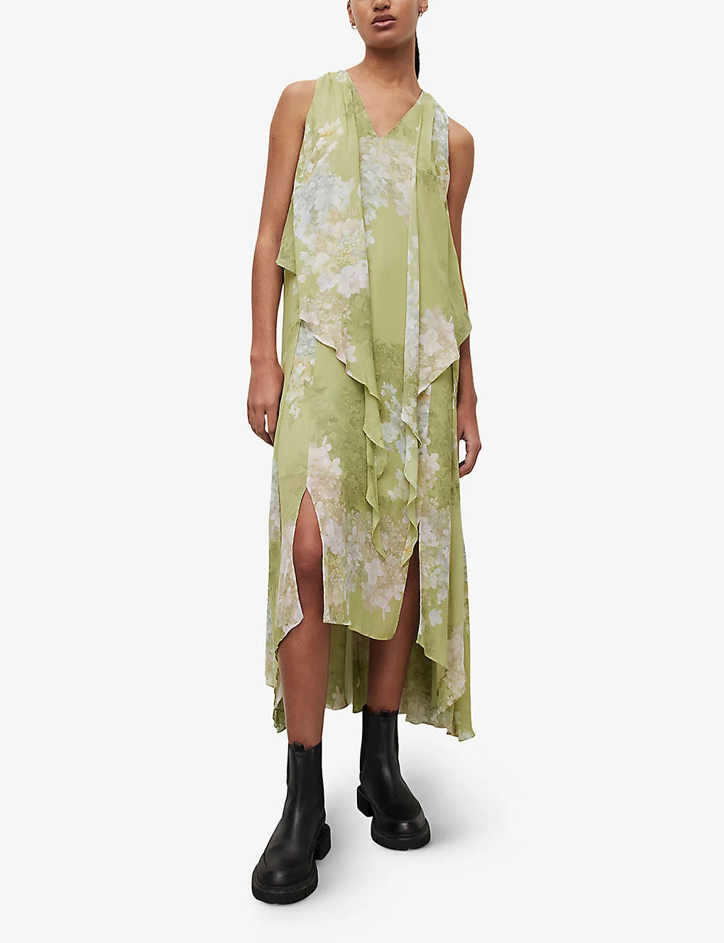 AllSaints Venetia Floral-print Woven Maxi Dress - Image 2