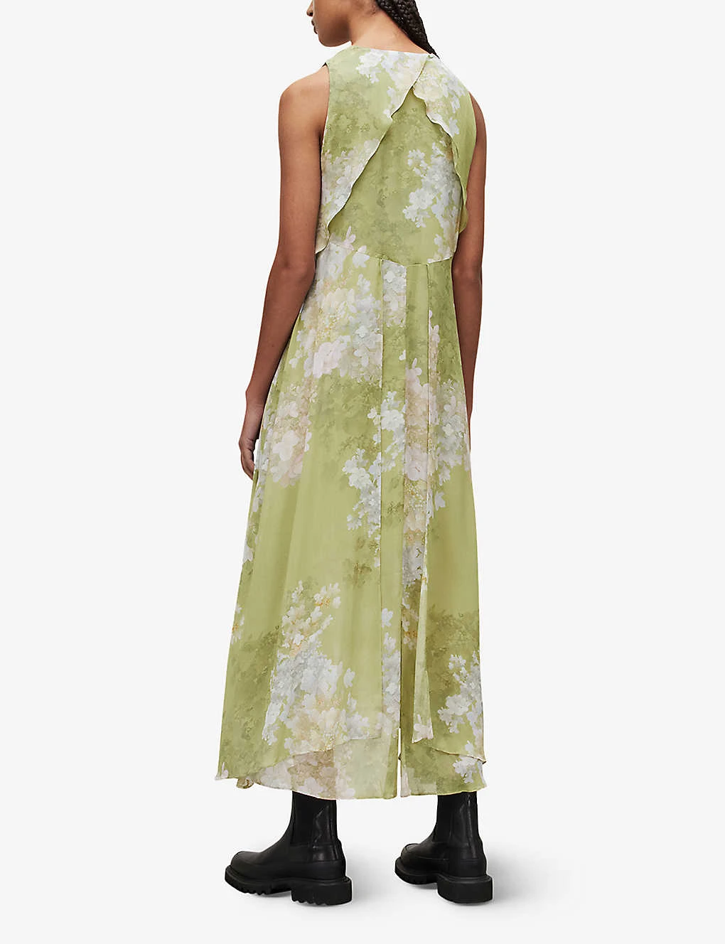 AllSaints Venetia Floral-print Woven Maxi Dress - Image 4