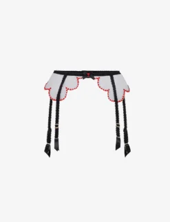 AGENT PROVOCATEUR Lorna Heart High-rise Mesh Suspender