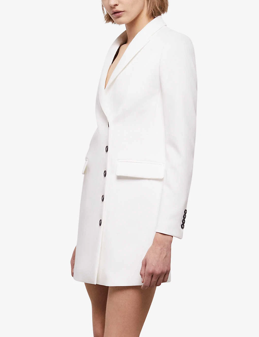 THE KOOPLES Single-breasted Tailored Stretch-woven Dress - Image 3
