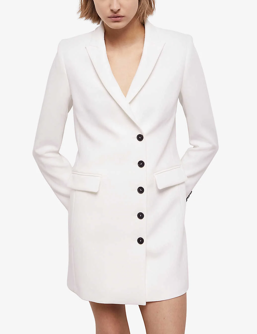 THE KOOPLES Single-breasted Tailored Stretch-woven Dress - Image 5