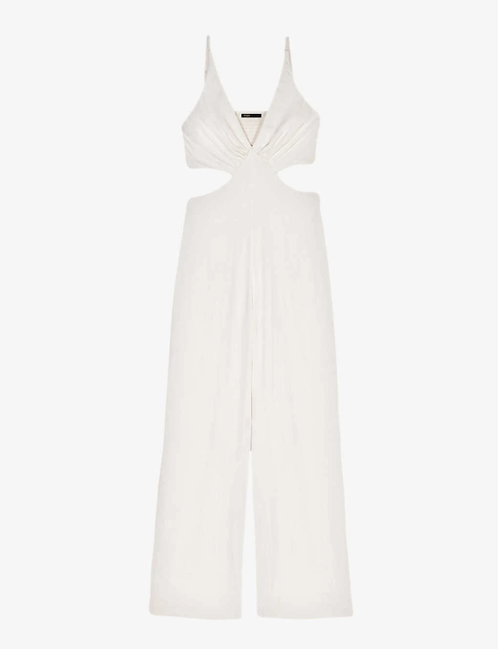 Maje Cut-out V-neck Woven Jumpsuit