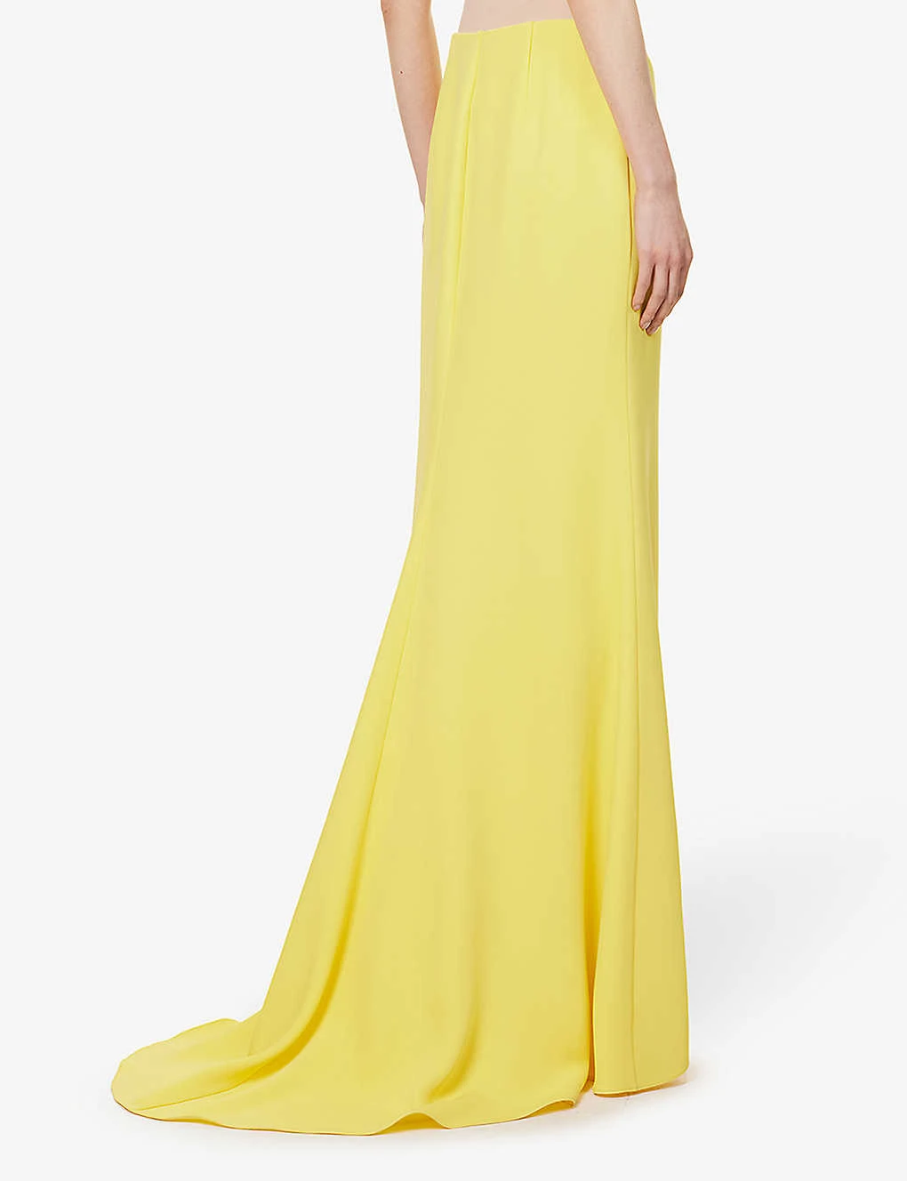 Valentino Asymmetric-hem High-rise Silk-crepe Maxi Skirt - Image 4