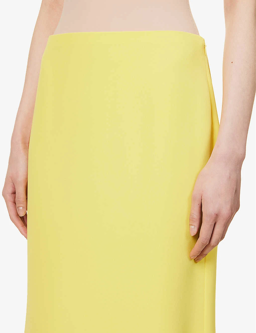 Valentino Asymmetric-hem High-rise Silk-crepe Maxi Skirt - Image 5