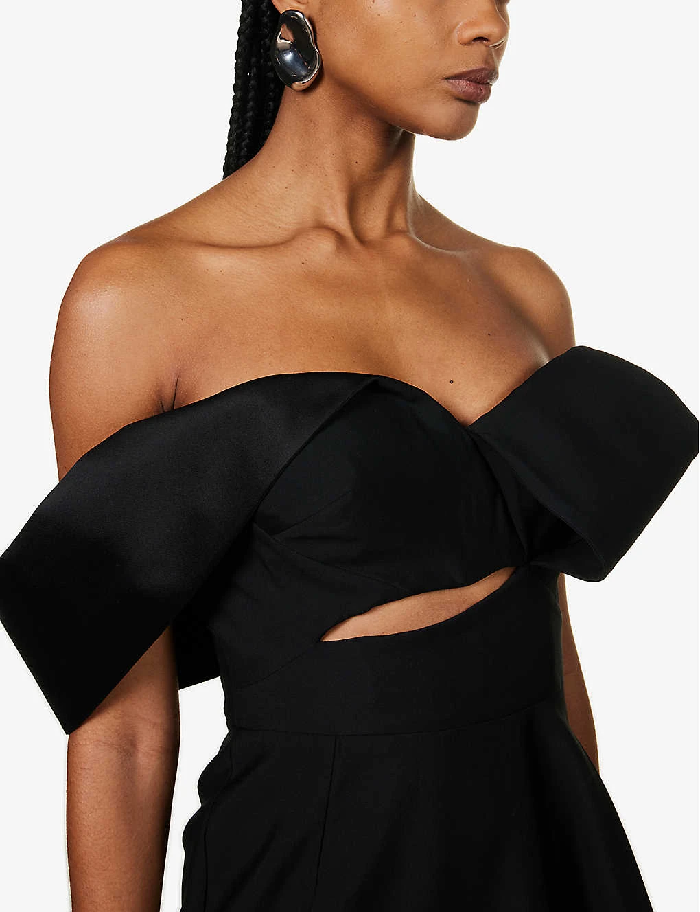 Alexander McQueen Cut-out Slim-fit Cotton Midi Dress - Image 5