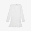 THE KOOPLES Ruffled-hem Stretch-woven Mini Dress