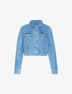 Paige Rowan Patch-pocket Cotton-blend Denim Jacket