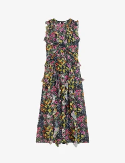 Ted Baker Glorihia Recycled-polyester Midi Dress
