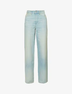 Kenzo Wide-leg Mid-rise Jeans