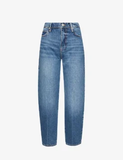 FRAME Barrel Ultra High Rise Wide-leg Jeans