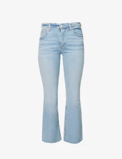 CITIZENS OF HUMANITY Isola Faded Flared Mid-rise Stretch-denim Jeans