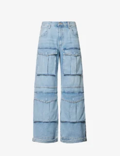 AGOLDE Tex Wide-leg Organic-denim-blend Jeans