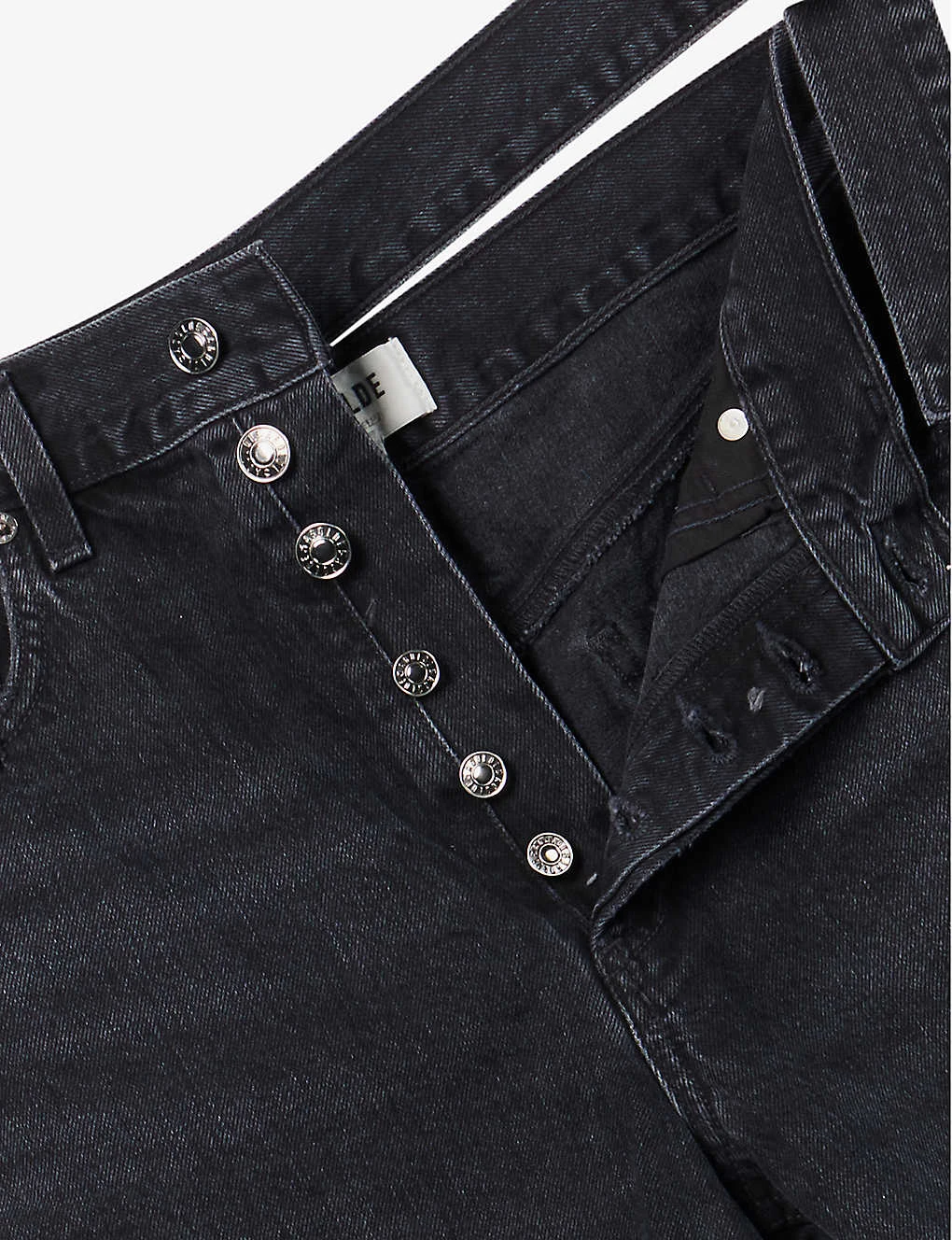 AGOLDE Broken Waistband High-rise Organic-denim Shorts - Image 7