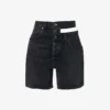 AGOLDE Broken Waistband High-rise Organic-denim Shorts