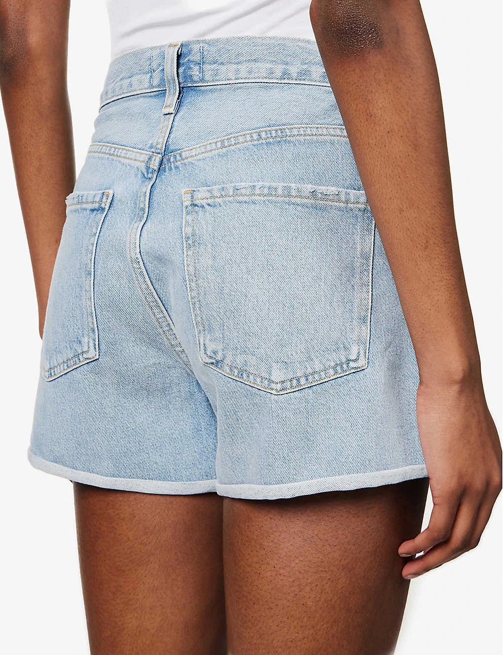 AGOLDE Dee High-rise Organic-denim Shorts - Image 5