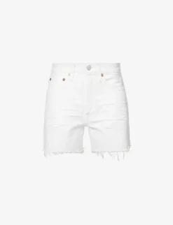 AGOLDE Parker High-rise Organic-denim Shorts