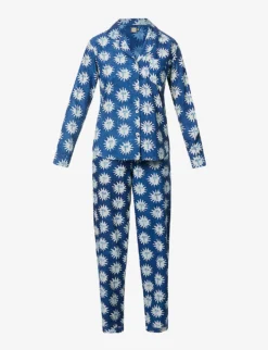 Helios Sun-print Cotton Pyjama Set