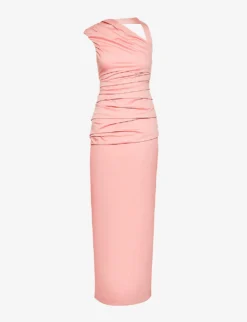 Giacomo Back-split Stretch-woven Midi Dress