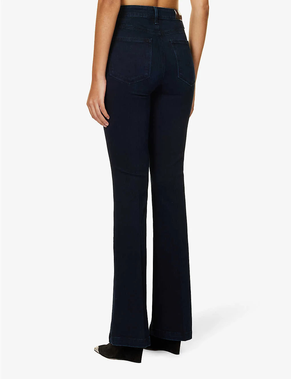 Paige Iconic Flared High-rise Stretch-denim Jeans - Image 4