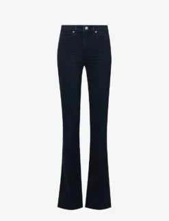 Paige Iconic Flared High-rise Stretch-denim Jeans