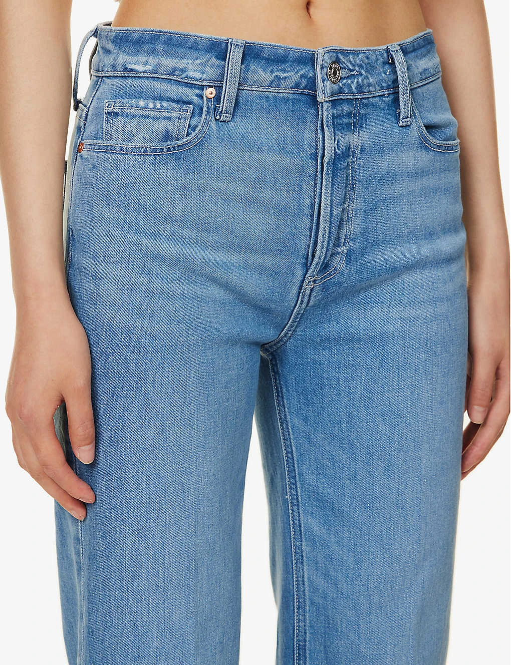 Paige Leenah Wide-leg High-rise Stretch-denim Jeans - Image 5