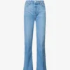Paige Leenah Wide-leg High-rise Stretch-denim Jeans